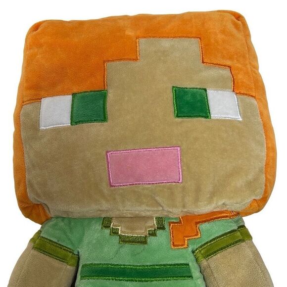 Mojang Minecraft Kids Multicolor Plush Stuffed Alex Super Soft Pillow Buddy 16" - Picture 2 of 7